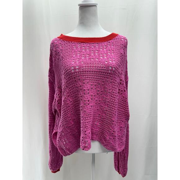 Free People Home Run Cropped Sweater XS - Picture 1 of 5
